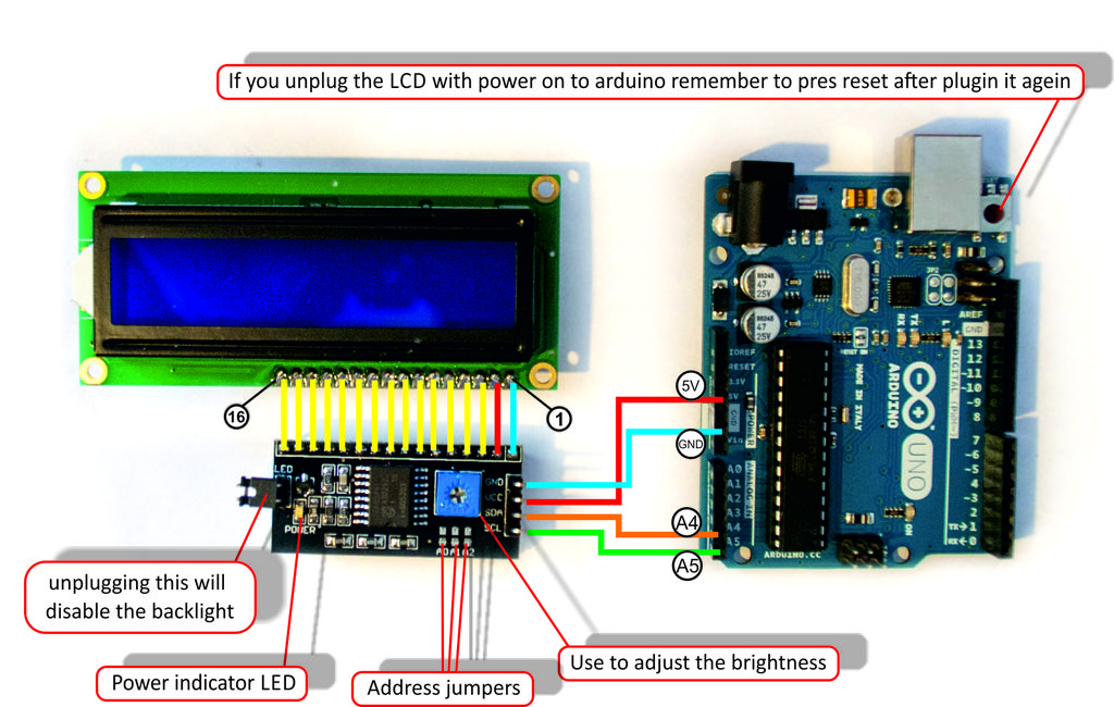 IIC I2C TWI SPI 5V Serial Interface Board Module for Arduino 1602LCD Display 5.JPG